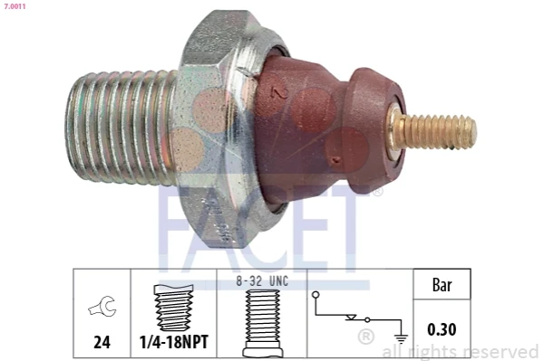Sensor de pressão de óleo para Ford Fiesta (F3L, F5L)