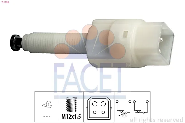 Sensor de ativação do sinal de parada 71126 Facet