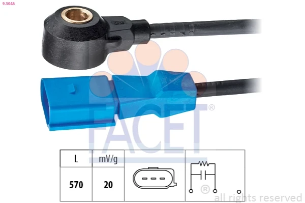 Sensor de detonação para Skoda SuperB (3U4)
