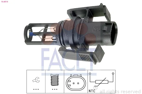 Sensor de temperatura da mistura de ar 104014 Facet