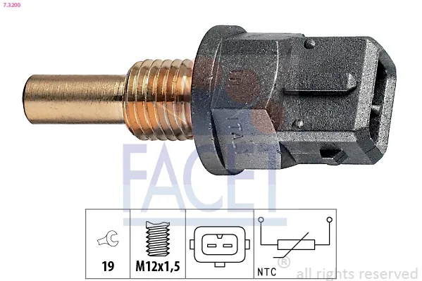 Sensor de temperatura do fluido de esfriamento (de ativação de ventilador do radiador) Skoda Octavia IV A8 carrinha (NX5, PV5) (2019 - 2025) preço, a partir de