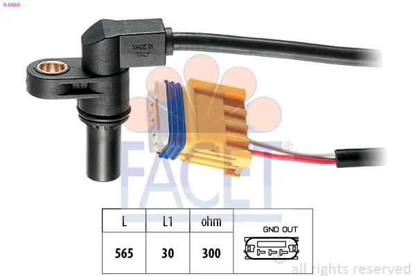 Sensor de velocidade 90469 Facet