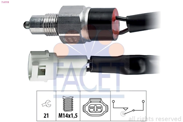 Sensor de ativação das luzes de marcha à ré para Suzuki Alto (EF)