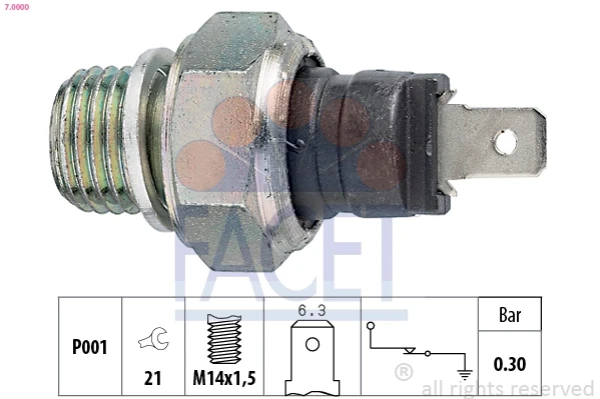 EE-120 ElproM-Elhovo sensor de pressão de óleo