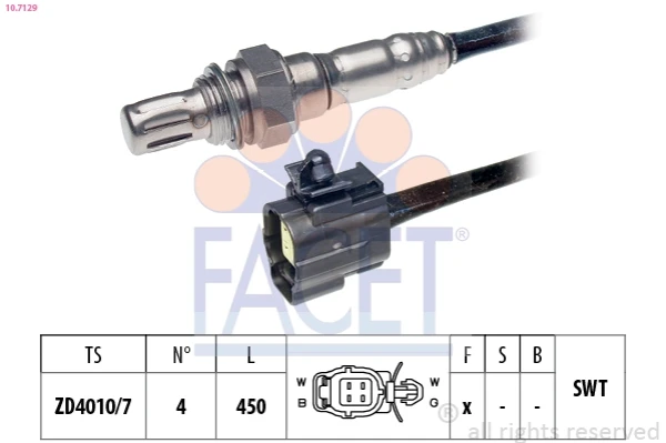 Sonda lambda, sensor de oxigênio para Mazda 323 (BA)