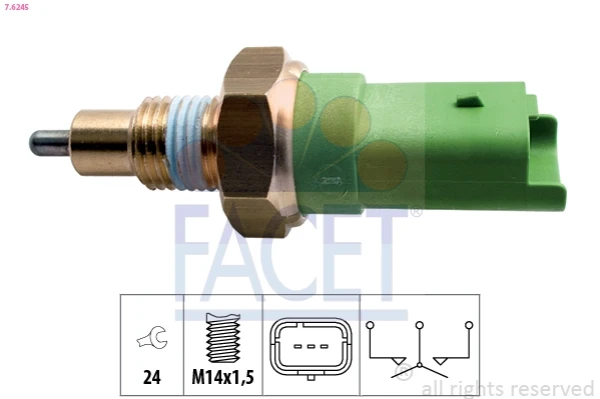 Sensor de ativação das luzes de marcha à ré para Dacia Logan (US)