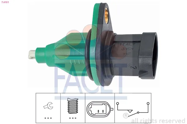 Sensor de ativação das luzes de marcha à ré 76151 Facet