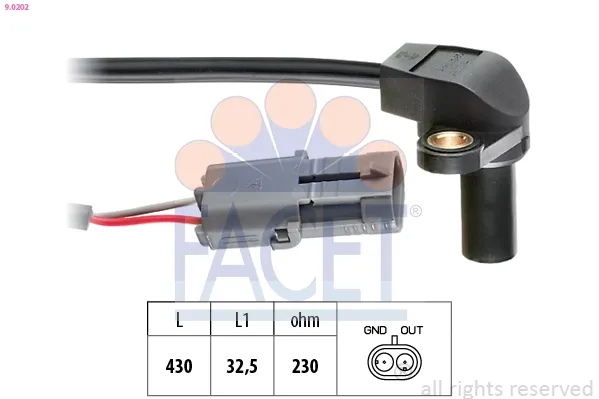 Sensor de posição (de revoluções) de cambota Renault Trafic I