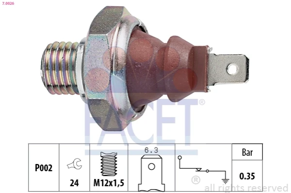 Sensor de pressão de óleo para Peugeot 309 (10C, 10A)