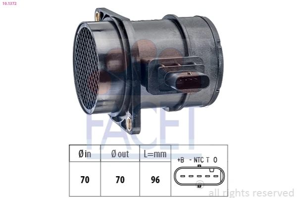 Sensor de fluxo (consumo) de ar, medidor de consumo M.A.F. - (Mass Airflow) para KIA Cerato (LD)