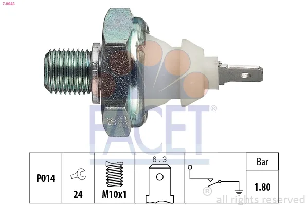 Sensor de pressão de óleo 70045 Facet