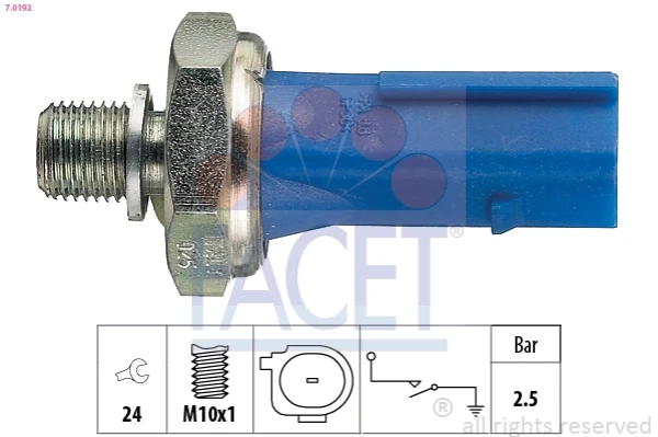 Sensor de pressão de óleo para Skoda Octavia (A7, 5E3)