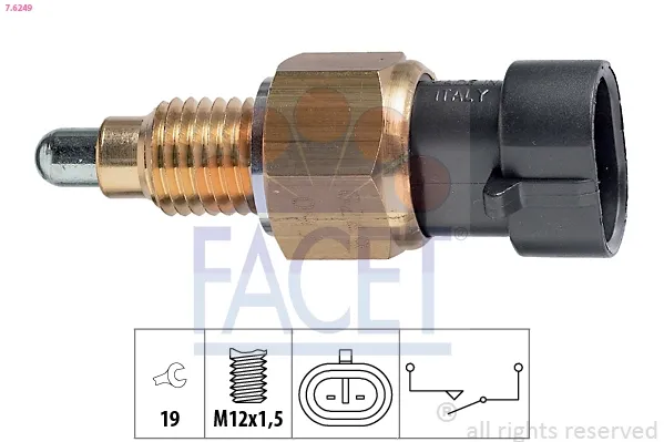 Sensor de ativação das luzes de marcha à ré Opel Astra H