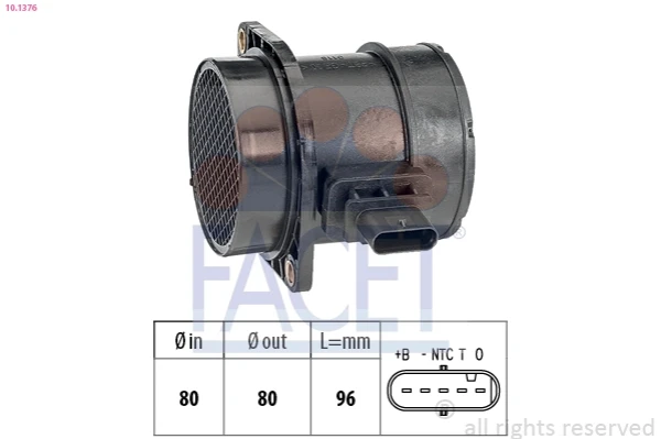 Sensor de fluxo (consumo) de ar, medidor de consumo M.A.F. - (Mass Airflow) para KIA Magentis (MG)