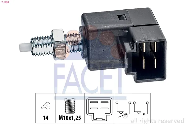 Sensor de ativação do sinal de parada 71294 Facet