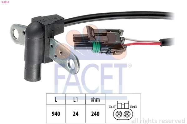 Sensor de posição (de revoluções) de cambota para Renault 19 (S53)