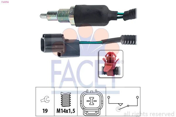 Sensor de ativação das luzes de marcha à ré para Honda Civic (EJ6, EJ8)