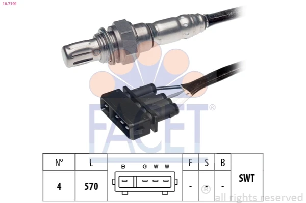 Sonda lambda, sensor de oxigênio para Skoda Felicia (795)