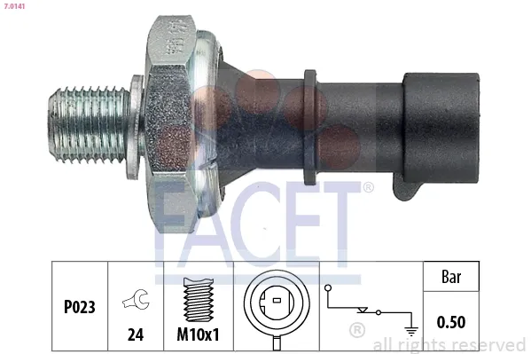 Sensor de pressão de óleo 70141 Facet