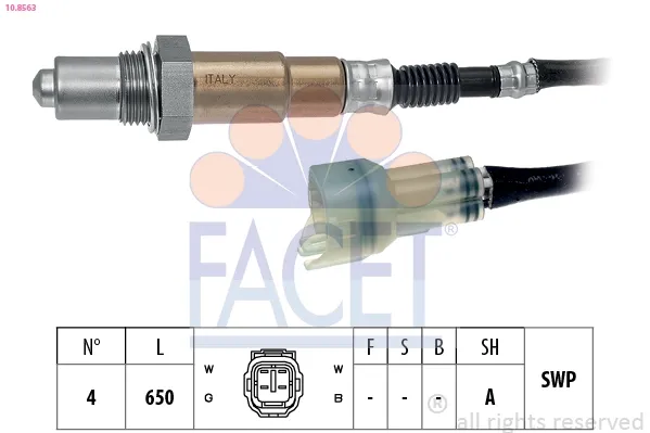Sonda lambda, sensor de oxigênio até o catalisador 95507971 General Motors
