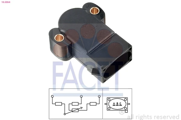 Sensor de posição da válvula de borboleta (potenciômetro) para Ford Escort (GAL, AAL, ABL)