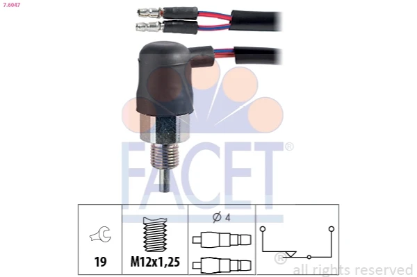 Sensor de ativação das luzes de marcha à ré para Mitsubishi Pajero (L04G)