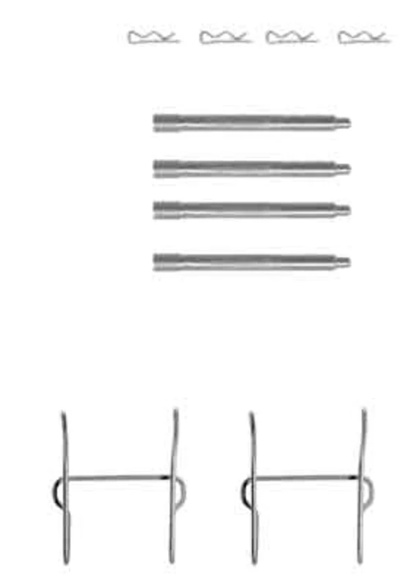 LX0347 Polcar kit de reparação dos freios traseiros