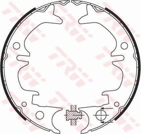 Sapatas do freio de estacionamento para Toyota Carina (T19)