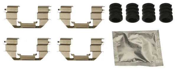 Kit de molas de fixação de sapatas de disco dianteiras Chevrolet Aveo III