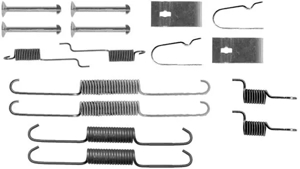 Mecanismo de aproximação (de auto-aproximação) das sapatas de tambor (kit de reparação levadiça) Nissan Almera II