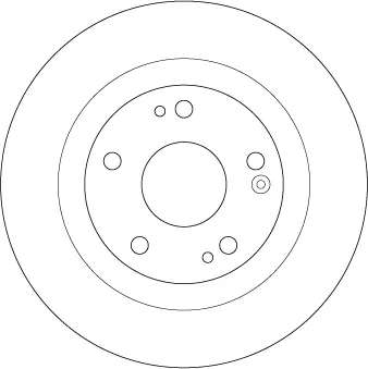 Disco do freio traseiro DF6705 TRW