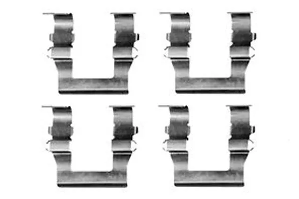 Kit de molas de fixação de sapatas de disco dianteiras Mitsubishi Eclipse I