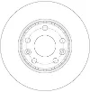Disco do freio dianteiro Renault Scenic 3 JZ0, JZ1