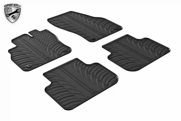 Tapetes dianteiros + traseiros, kit Audi Q3 F3B