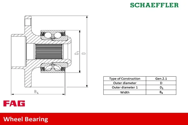 Cubo dianteiro para Ford Focus II DA, HCP, DP