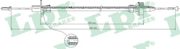 Cabo de embraiagem C0086C LPR