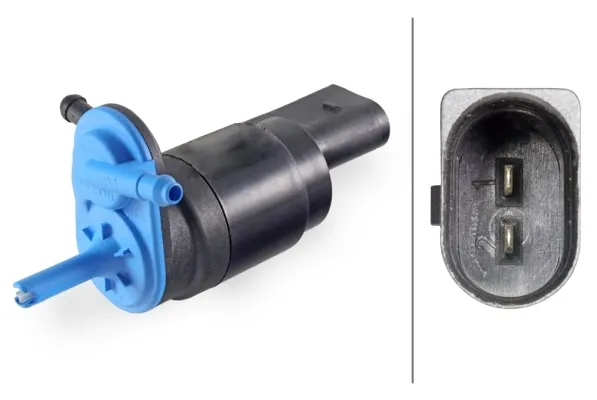 Bomba de motor de fluido para lavador de vidro dianteiro/traseiro 8TW006847021 HELLA