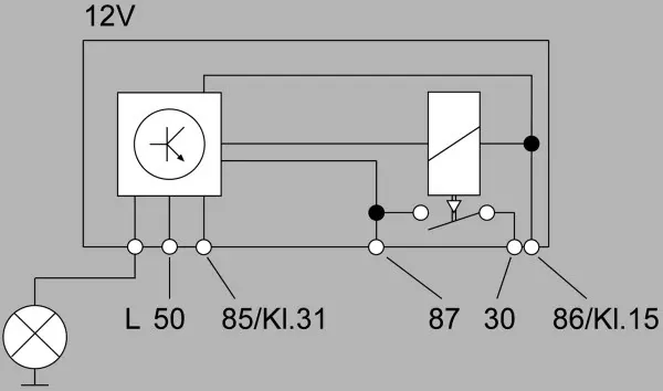 Relê das velas de incandescência Fiat Tipo 160