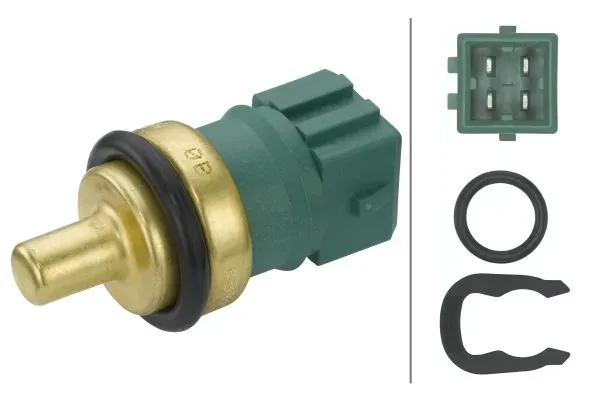 Sensor de temperatura do fluido de esfriamento 6PT009107541 HELLA