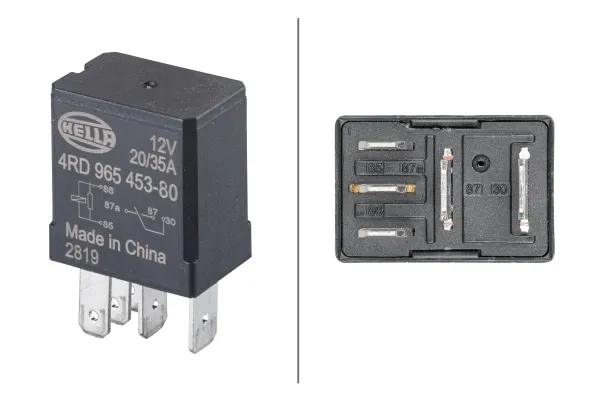 Relê elétrico multifuncional 4RD965453801 HELLA