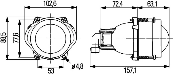 Luzes de nevoeiro esquerdas/direitas para Suzuki Grand Vitara (FT, GT)