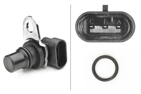 Sensor de posição da árvore distribuidora 6PU009121841 HELLA