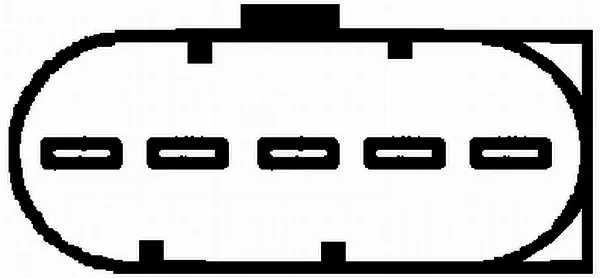 Sensor de fluxo (consumo) de ar, medidor de consumo M.A.F. - (Mass Airflow) 8ET009149041 HELLA