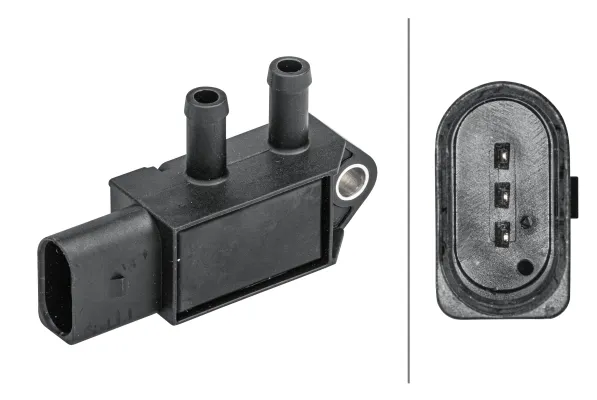 Sensor de pressão dos gases de escape 6PP009409161 HELLA