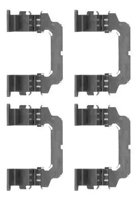 Kit de molas de fixação de sapatas de disco dianteiras Nissan Patrol Y61