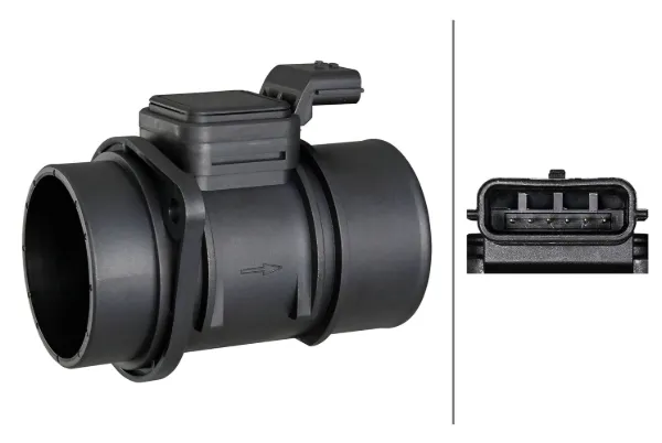 Sensor de fluxo (consumo) de ar, medidor de consumo M.A.F. - (Mass Airflow) 8ET009142971 HELLA