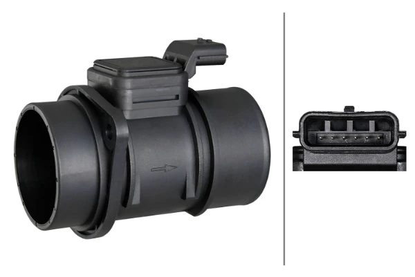 8ET009142971 HELLA sensor de fluxo (consumo de ar, medidor de consumo M.A.F. - (Mass Airflow))