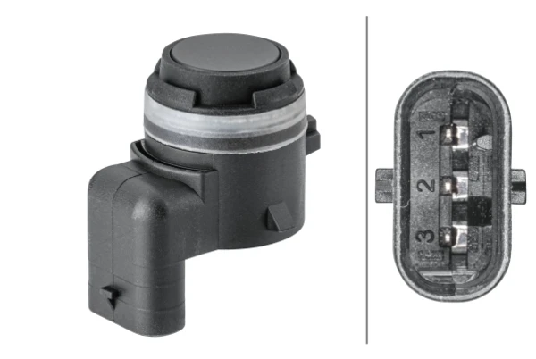 6PX358141781 HELLA sensor de sinalização de estacionamento (sensor de estacionamento dianteiro/traseiro lateral)