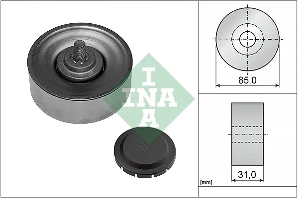 Rolo parasita da correia de transmissão 532056910 INA