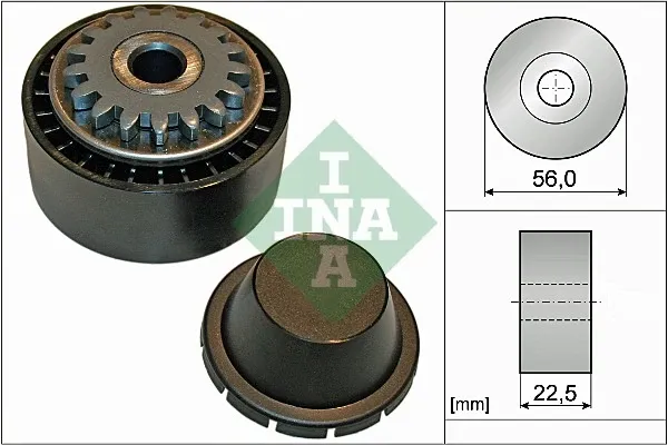 Rolo de reguladora de tensão da correia de transmissão 531085410 INA